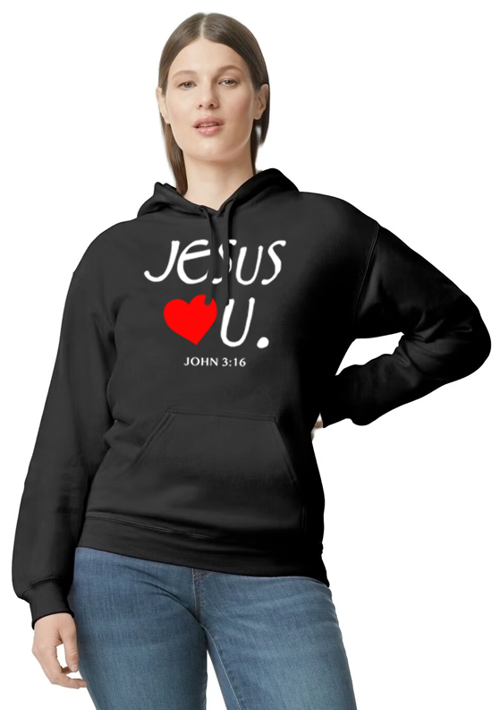 Jesus Loves U Unisex Hoodie