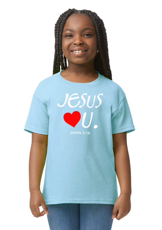 Jesus Loves U Youth Unisex T-Shirt