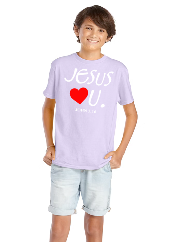 Jesus Loves U Youth Unisex T-Shirt