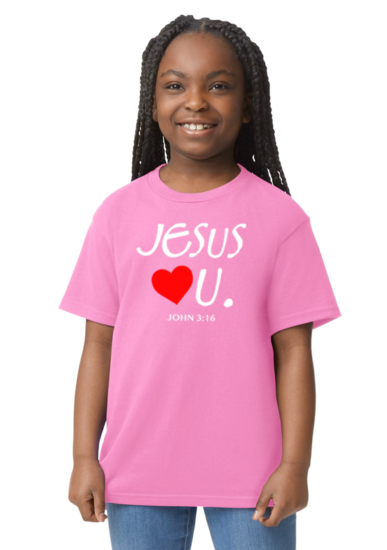 Jesus Loves U Youth Unisex T-Shirt