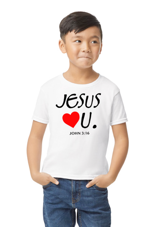 Jesus Loves U Youth Unisex T-Shirt