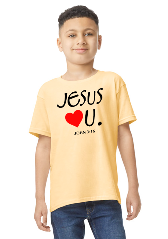 Jesus Loves U Youth Unisex T-Shirt