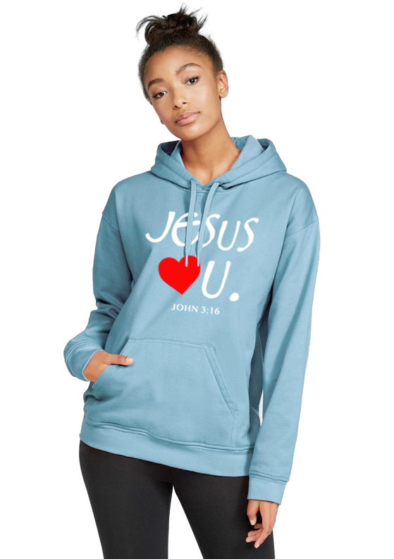 Jesus Loves U Unisex Hoodie