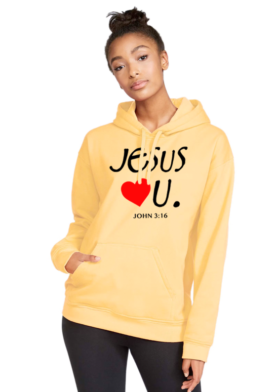 Jesus Loves U Unisex Hoodie